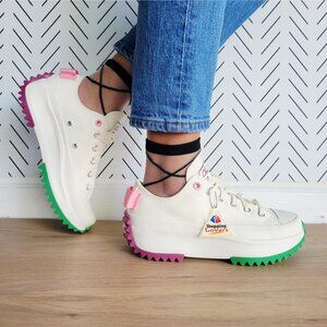 ❤️Converse Run Star Hike Platform 7 Womens Shoes Color Pop Beige Sneaker A14271C